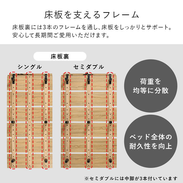 コンセント付きスタイリッシュデザインすのこローベッド【Franz】を通販で激安販売